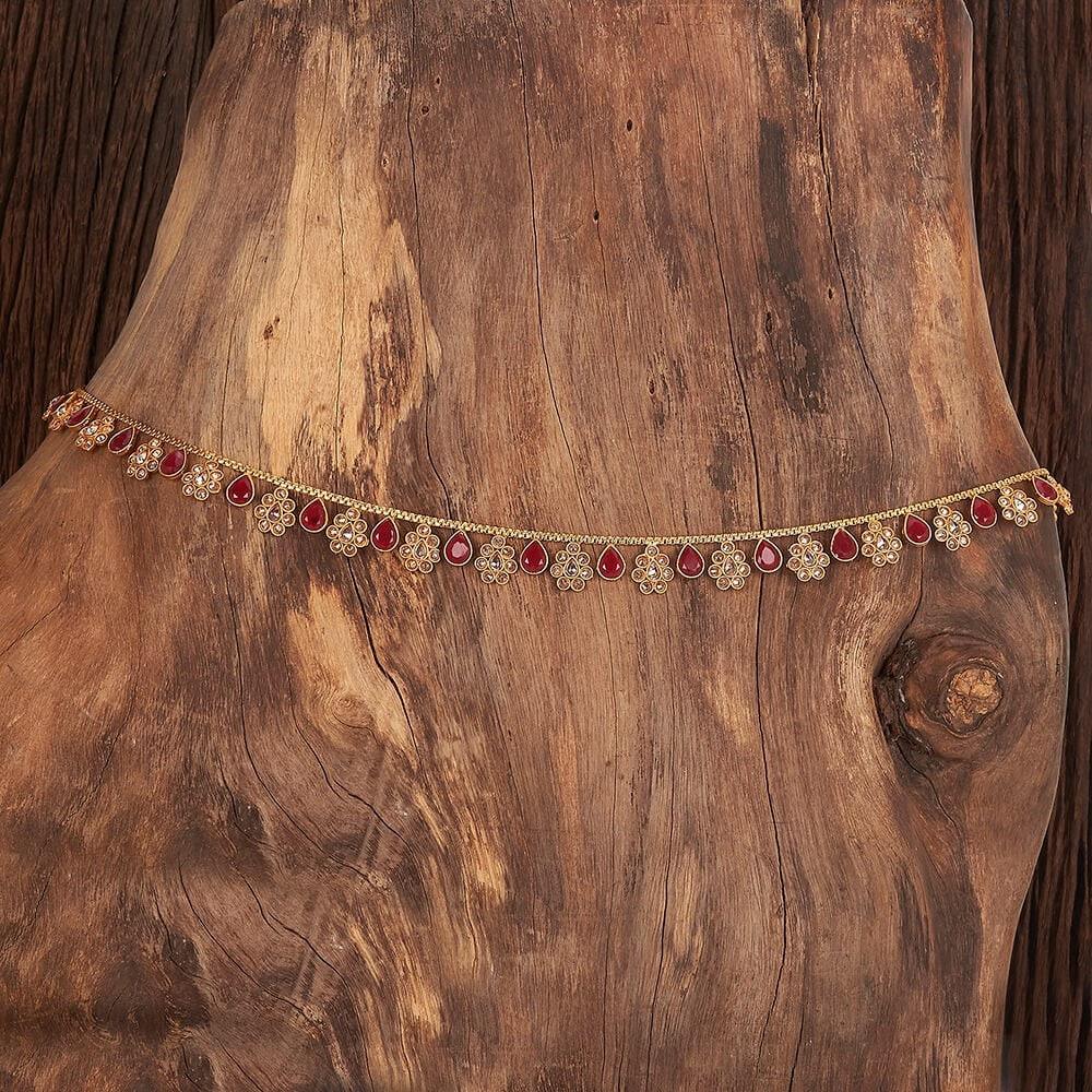Ruby Gold Polki Belly Chain/ Kamarbandh// Indian Jewelry/ Indian waist chain/ Jewelry Belt/ South Jewelry/ Boho Jewelry/ Ethnic Jewelry