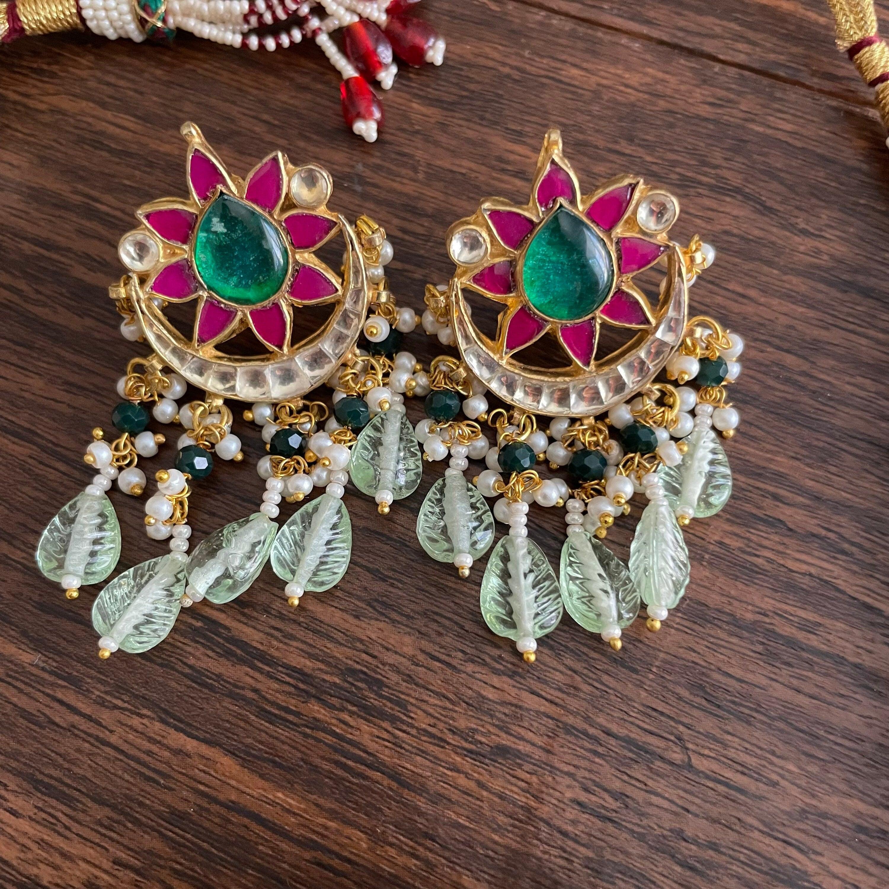 Navratan Jadau Choker Necklace | Pacchi Kundan Choker | Indian Jewelry | Pakistani Jewelry | Kundan Necklace | Kundan Jewelry