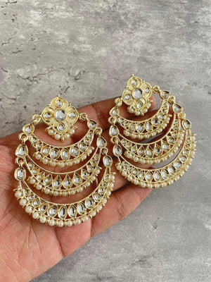 Chaandbali/ Indian Jewelry/ Jhumki/ Indian Earrings/ Pakistani Jewelry/ Bollywood Jewelry/ Punjabi Jewelry / Chandelier Earrings