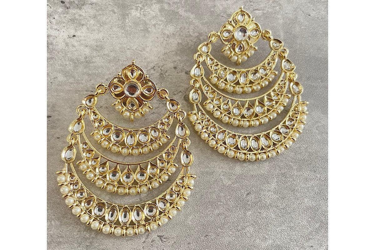 Chaandbali/ Indian Jewelry/ Jhumki/ Indian Earrings/ Pakistani Jewelry/ Bollywood Jewelry/ Punjabi Jewelry / Chandelier Earrings