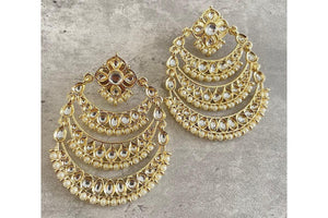 Chaandbali/ Indian Jewelry/ Jhumki/ Indian Earrings/ Pakistani Jewelry/ Bollywood Jewelry/ Punjabi Jewelry / Chandelier Earrings