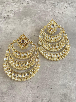 Chaandbali/ Indian Jewelry/ Jhumki/ Indian Earrings/ Pakistani Jewelry/ Bollywood Jewelry/ Punjabi Jewelry / Chandelier Earrings