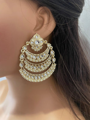 Chaandbali/ Indian Jewelry/ Jhumki/ Indian Earrings/ Pakistani Jewelry/ Bollywood Jewelry/ Punjabi Jewelry / Chandelier Earrings