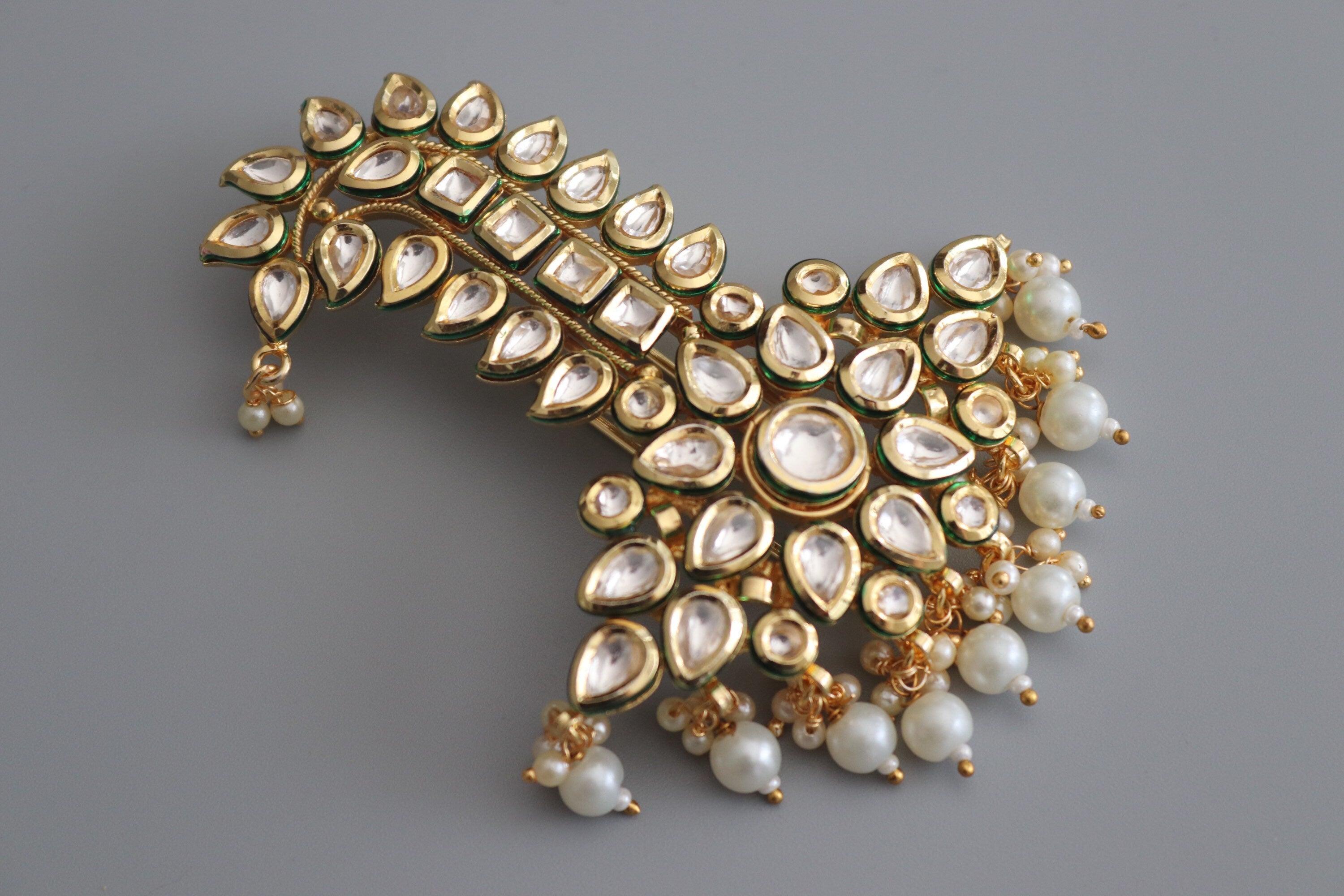 Kalgi Kundan Gold Dulha Kalangi Kundan Groom Jewelry Wedding Jewelry Safa Dulha Jewelry Groom Head Jewelry Groom Turban Kundan Serpech Safa