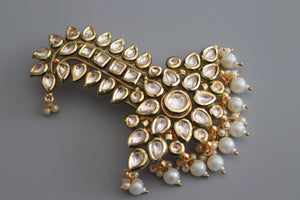Kalgi Kundan Gold Dulha Kalangi Kundan Groom Jewelry Wedding Jewelry Safa Dulha Jewelry Groom Head Jewelry Groom Turban Kundan Serpech Safa