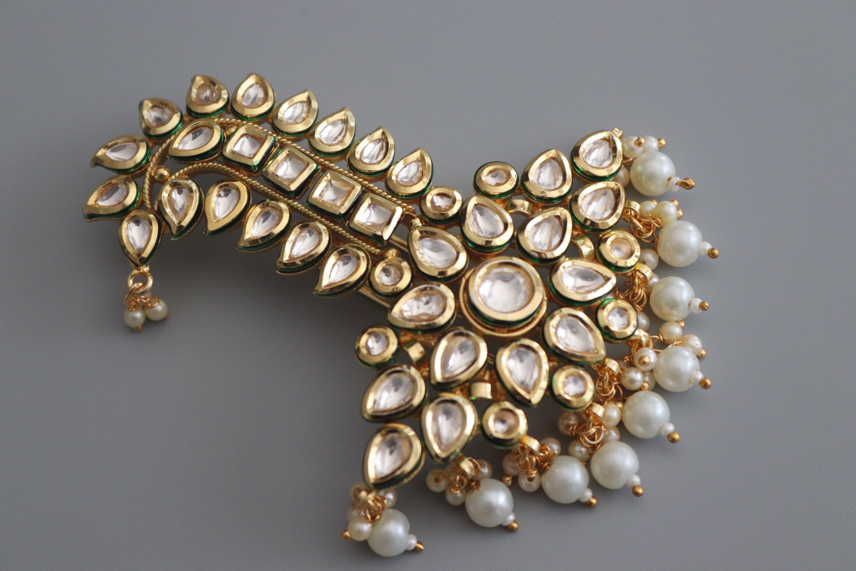 Kalgi Kundan Gold Dulha Kalangi Kundan Groom Jewelry Wedding Jewelry Safa Dulha Jewelry Groom Head Jewelry Groom Turban Kundan Serpech Safa