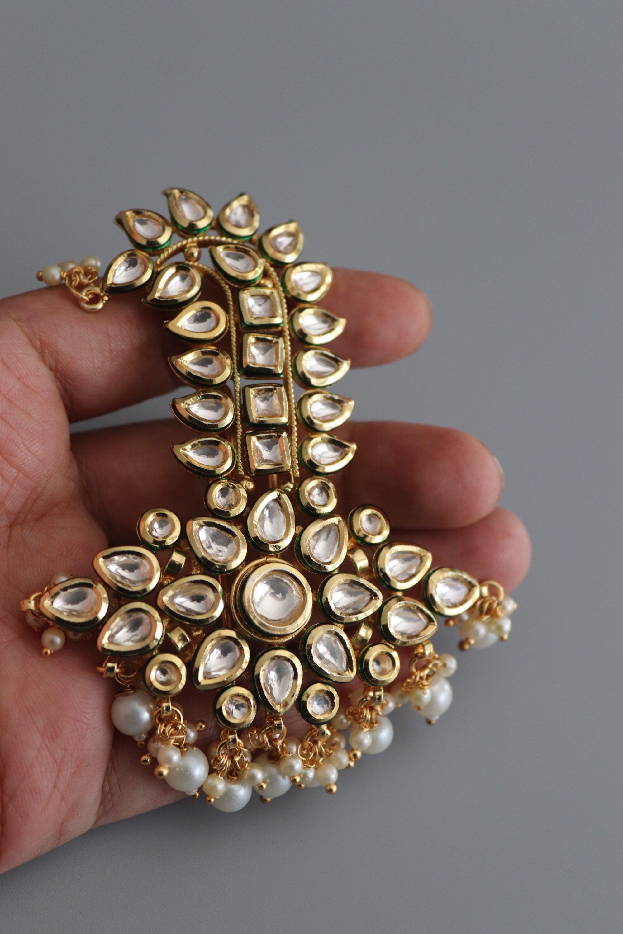 Kalgi Kundan Gold Dulha Kalangi Kundan Groom Jewelry Wedding Jewelry Safa Dulha Jewelry Groom Head Jewelry Groom Turban Kundan Serpech Safa
