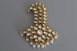 Kalgi Kundan Gold Dulha Kalangi Kundan Groom Jewelry Wedding Jewelry Safa Dulha Jewelry Groom Head Jewelry Groom Turban Kundan Serpech Safa