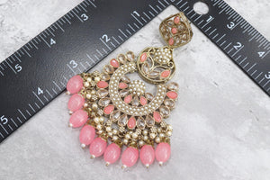 Polki Chaandbali Jhumka Kundan Indian Earrings Punjabi Jewelry Pakistani Earrings Kundan Chaandbali Jhumka Bollywood Earrings Statement