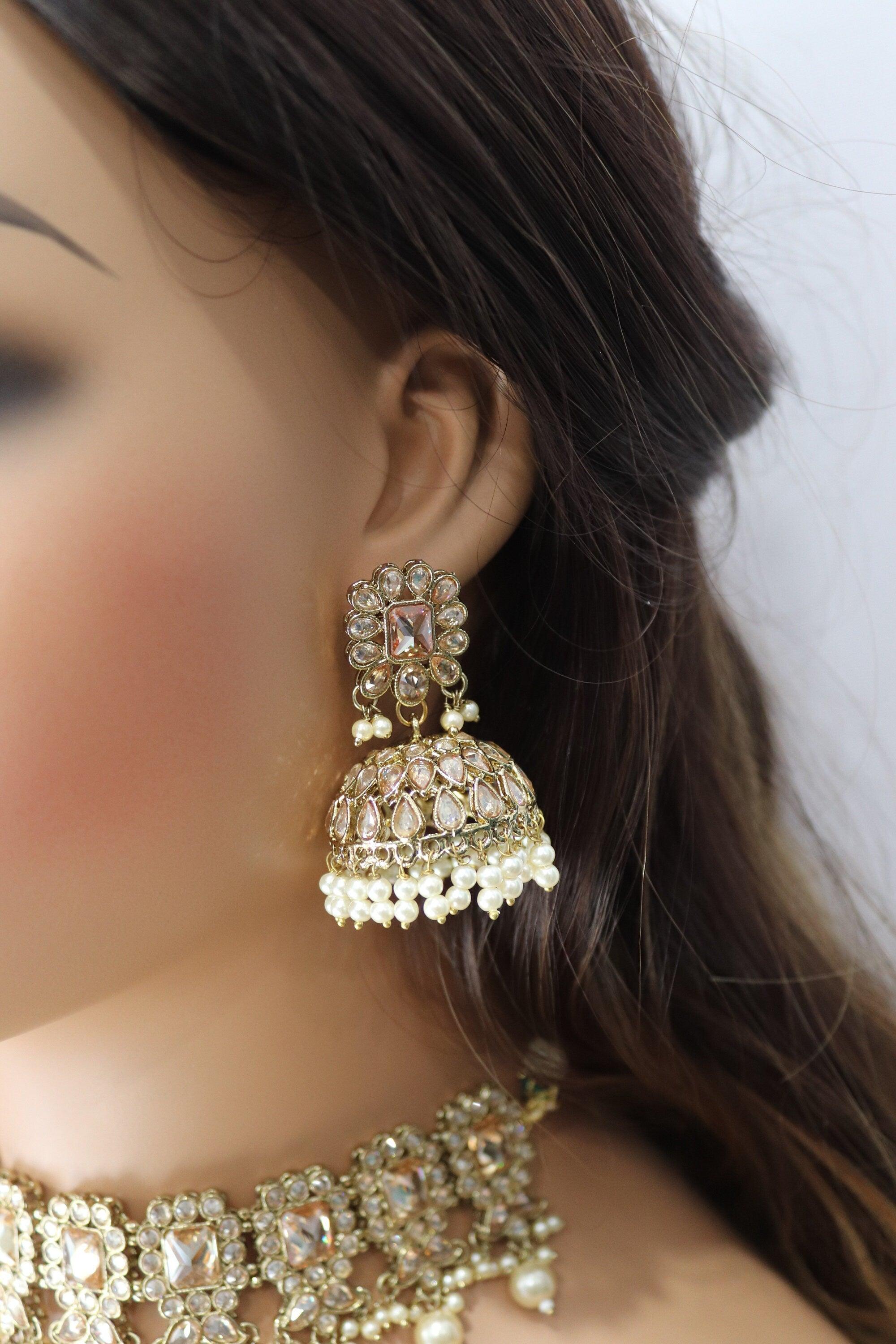Myra Gold Polki Choker Punjabi Jewelry Indian Choker Kundan Jewelry Pakistani Necklace Indian Necklace Set Choker Necklace Indian Jewellery
