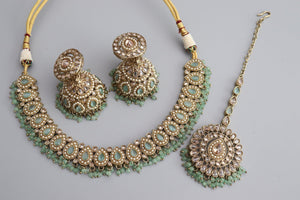 Simi Mint Polki Necklace Kundan Necklace Punjabi Jewelry Indian Jewelry Indian Necklace Indian Choker Set Pakistani Jewelry
