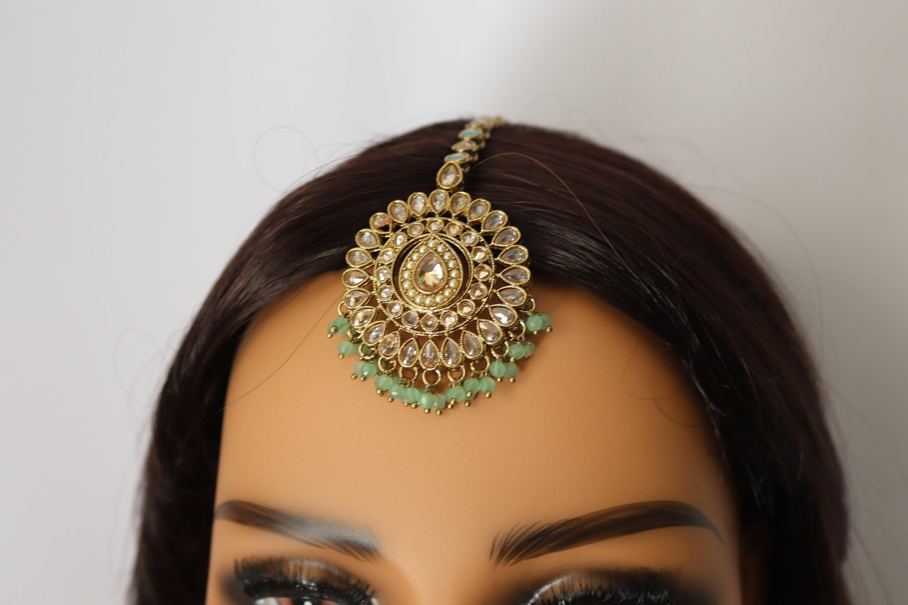 Simi Mint Polki Necklace Kundan Necklace Punjabi Jewelry Indian Jewelry Indian Necklace Indian Choker Set Pakistani Jewelry