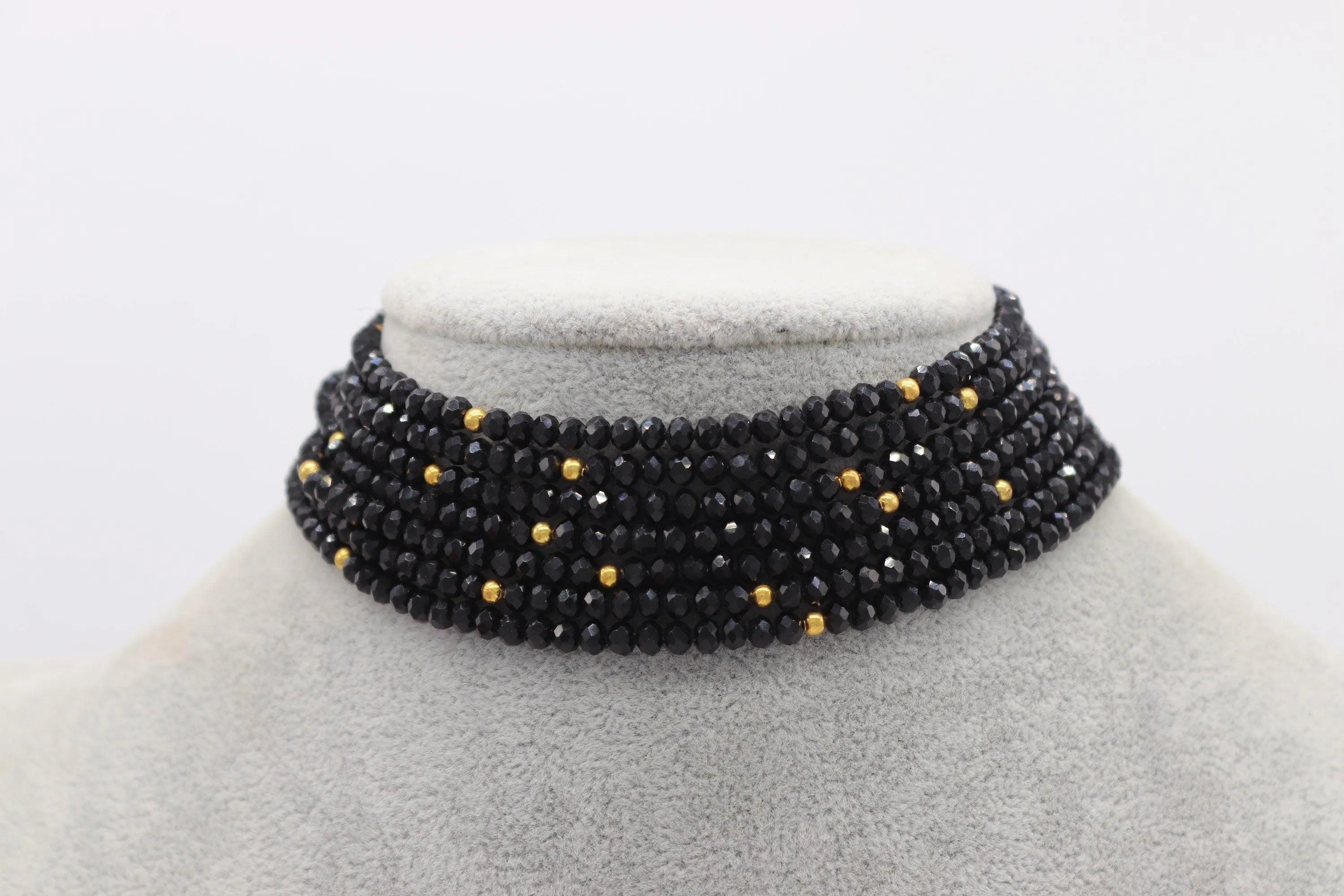 Sold Out Black Choker | Black beads Choker | Indian Choker | Indian Jewelry | Pakistani Jewelry | Kundan Choker | Indian Necklace