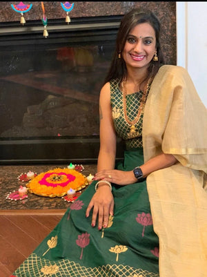 24 Inch Long Ruby Necklace / Emerald Mala/ Haram Necklace/ Long gold necklace/ Beaded chain/ Indian Jewelry/ Indian Necklace/ South Jewelry