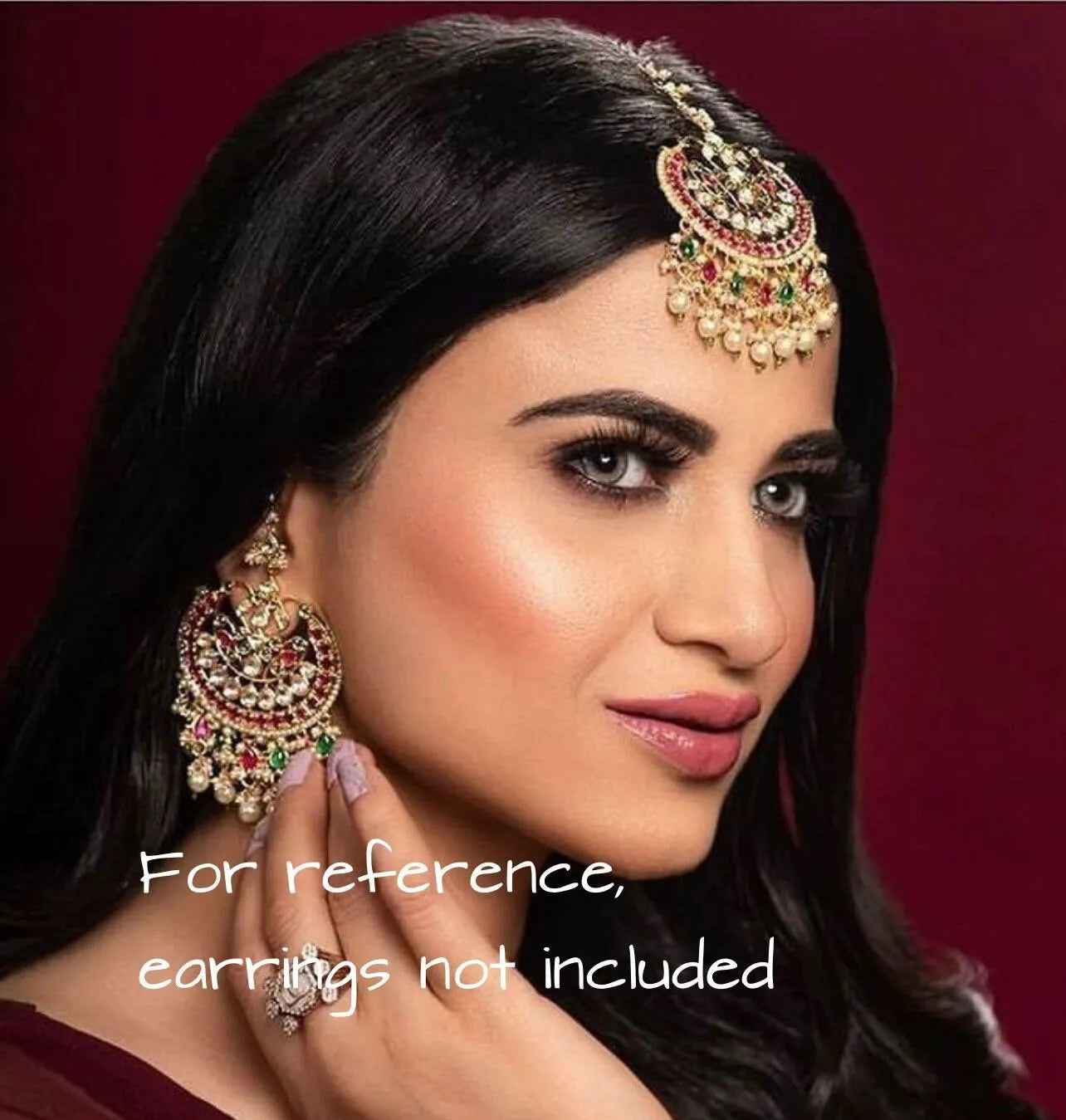 Fine Kundan MaangTikka | Maangtikka | Indian Jewelry | Pakistani Jewelry | Indian Forehead Jewelry | Tikka | Punjabi Jewelry |