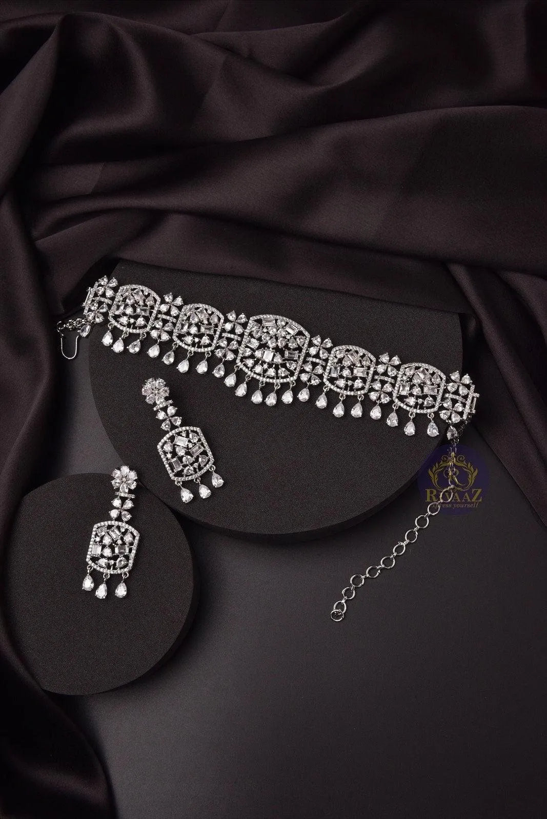 Sold Out Princess Cut Diamond Choker Necklace Indian Choker American Diamond Necklace