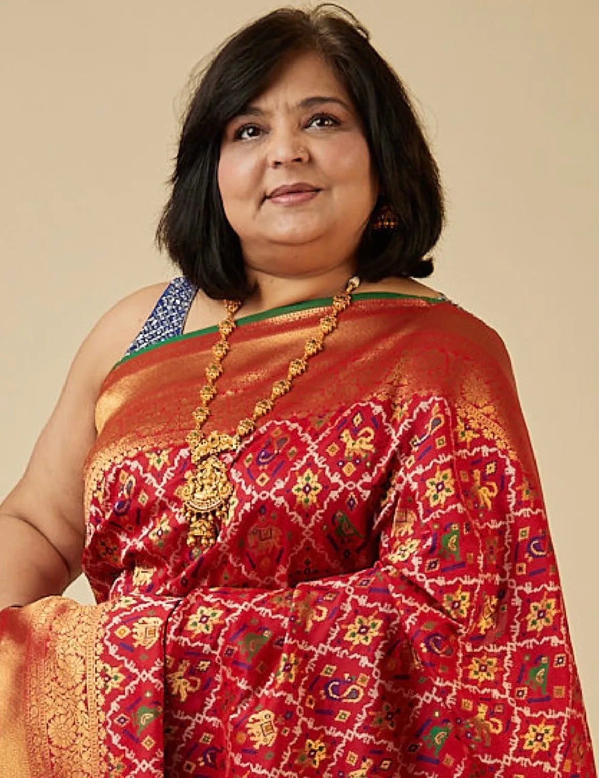 Temple Necklace | one gram gold jewelry | Haram necklace | South Indian Jewelry | Indian long Necklace | Temple Long Necklace | Bollywood