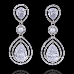 Kysha Diamond CZ Pearl Necklace Indian Jewelr Indian Necklace Pakistani Jewelry Crystal Necklace Statement Necklace American Diamond