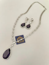 Deepika Inspired CZ Necklace Statement Necklace American Diamond Diamond Necklace Crystal Necklace Indian CZ Set