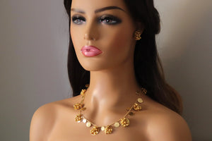 Long Gold Necklace with Ghungroo Beads | Indian Jewelry