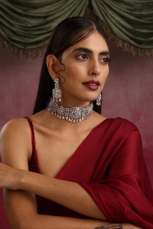 Sold Out Princess Cut Diamond Choker Necklace Indian Choker American Diamond Necklace