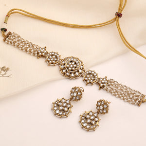 Kritika Floral Kundan Choker Set