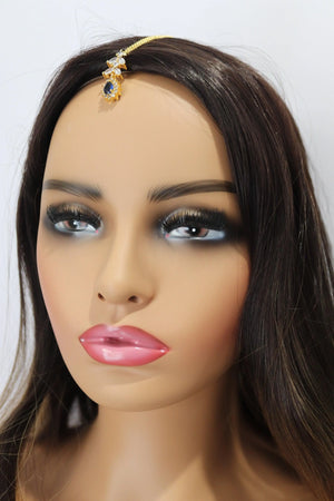 April Dainty Gold Diamond Maang tikka