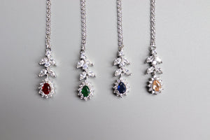 April Dainty Silver Diamond Maang tikka