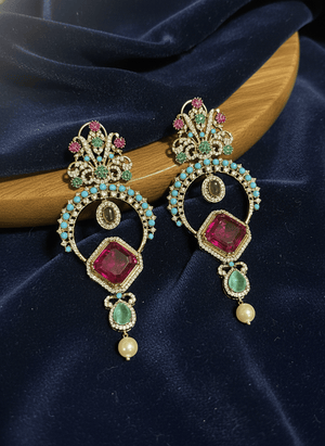 Mehmal Turquoise Statement Earrings