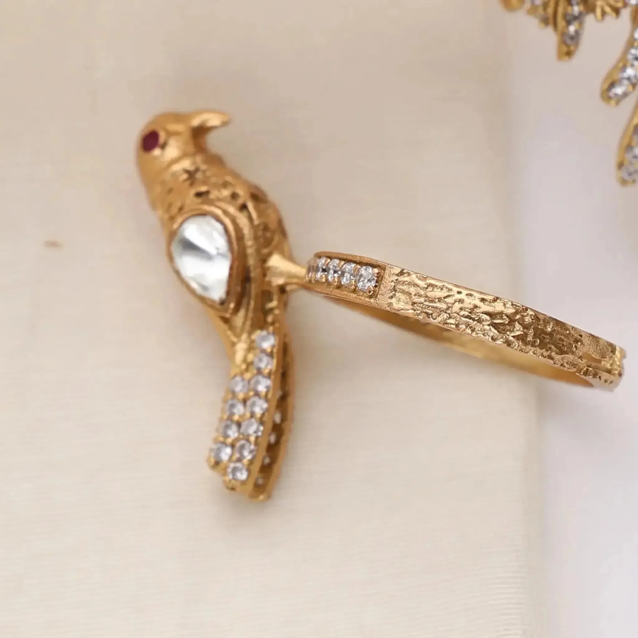 Mosonite Statement Ring (Adjustable)