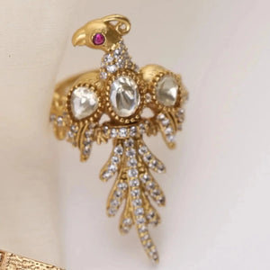 Mosonite Statement Ring (Adjustable)