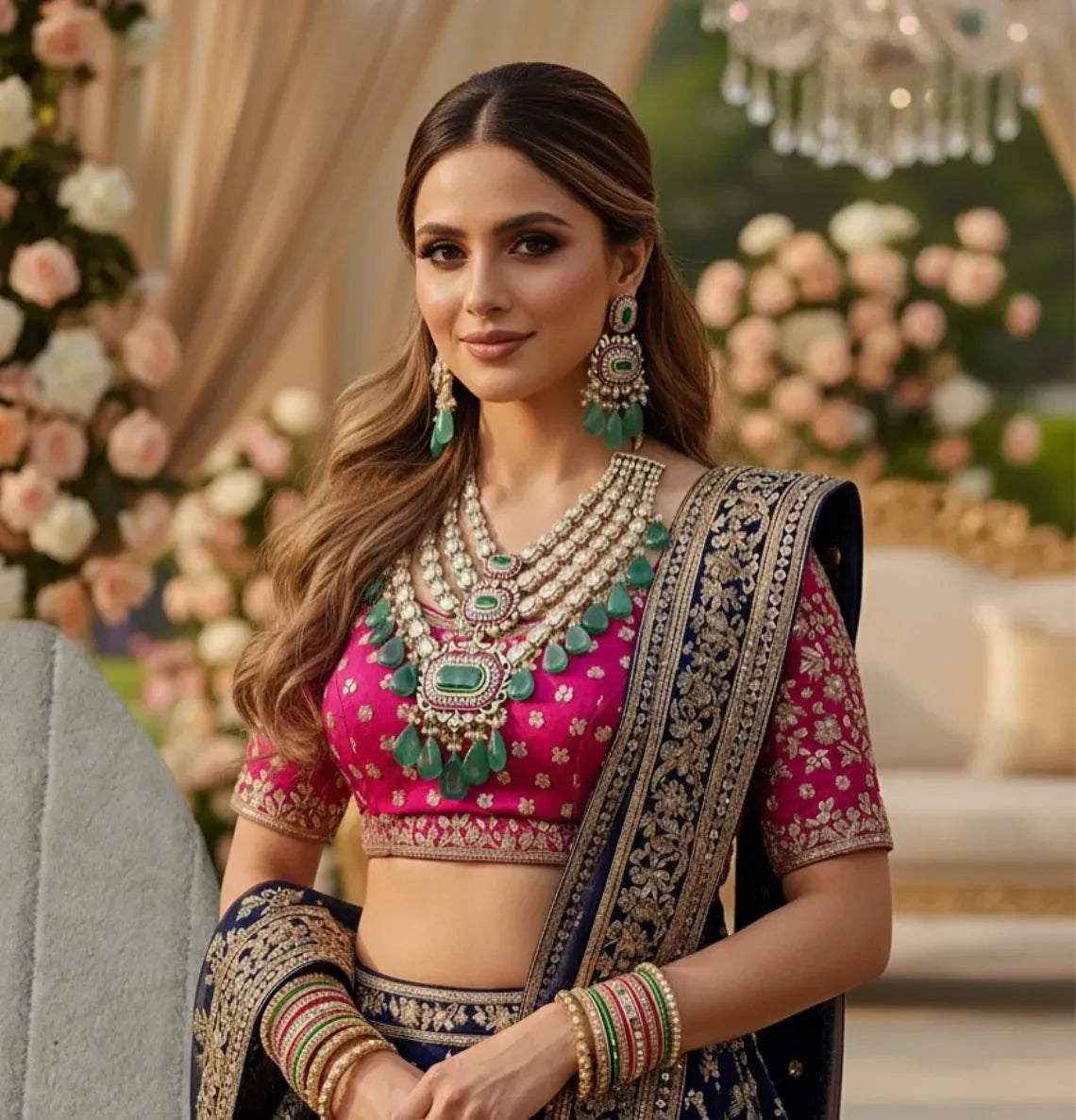 Nahira Emerald Long Set