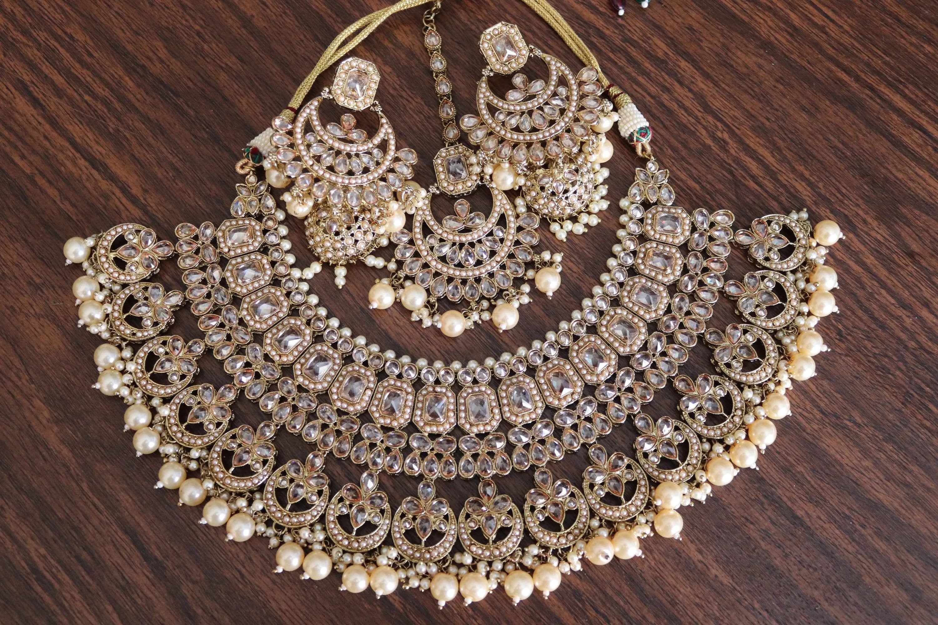 Anisha Antique Gold Polki Choker