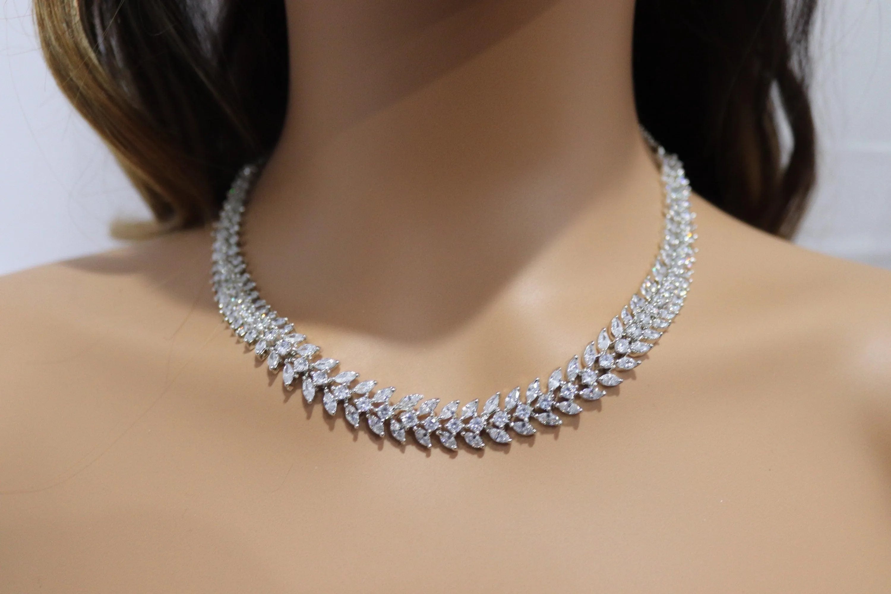 April White Diamond Necklace