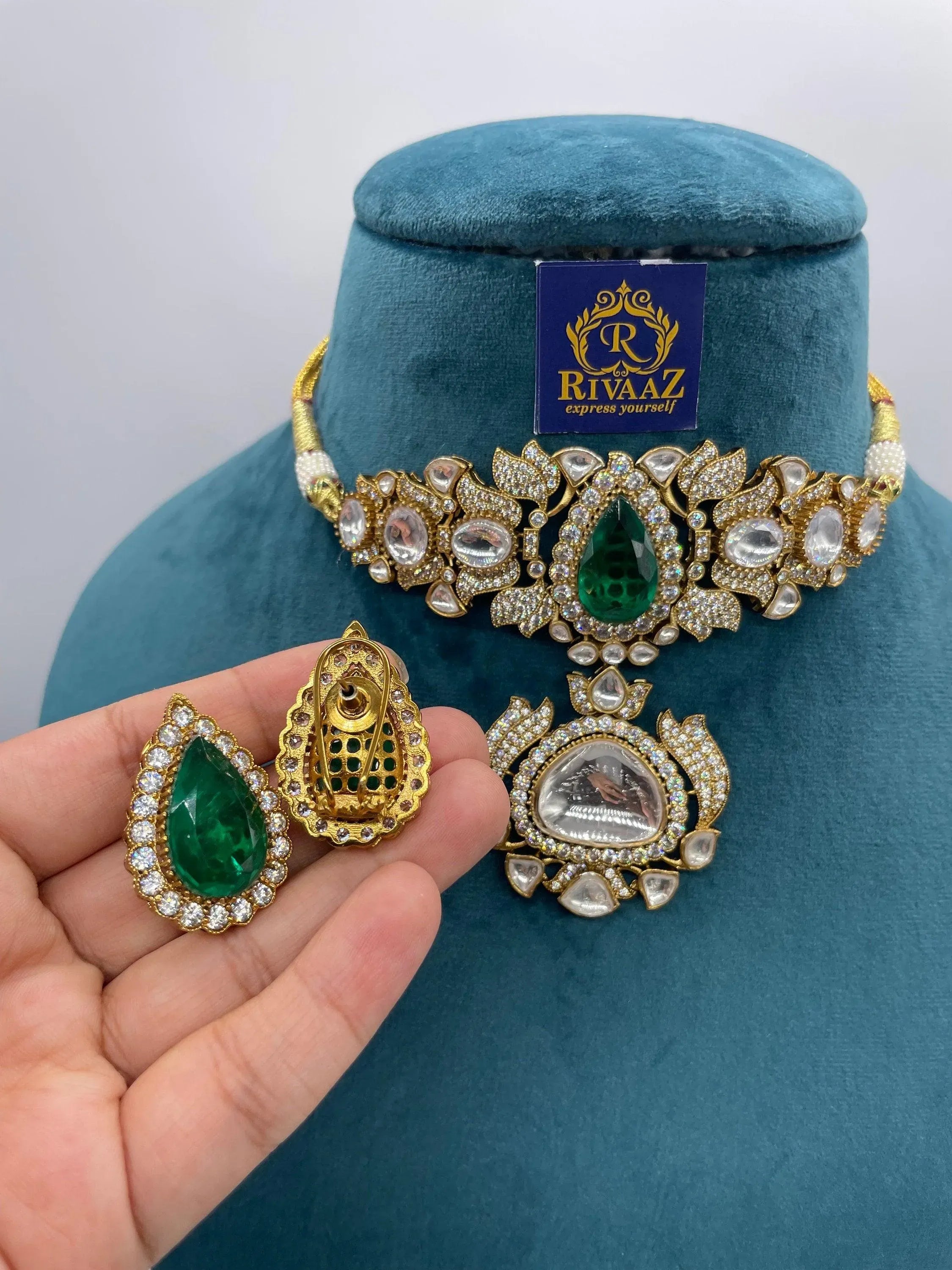 Arza Antique Gold Victorian Choker