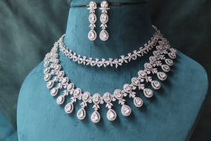 Aster Two Layer CZ Diamond Necklace
