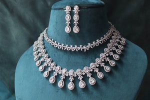 Aster Two Layer CZ Diamond Necklace