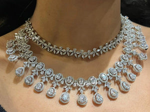 Aster Two Layer CZ Diamond Necklace
