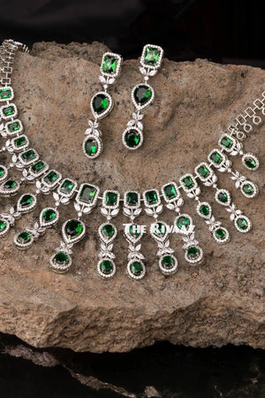 Avi Emerald Green CZ Set