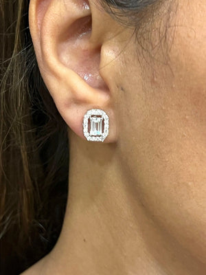 Bella Baguette Choker CZ Necklace Set