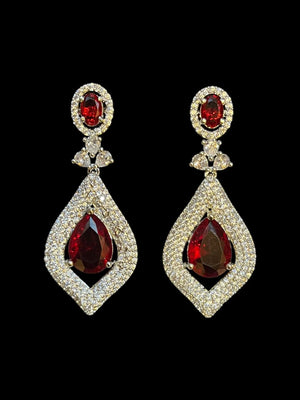 Bella Ruby Red CZ Necklace