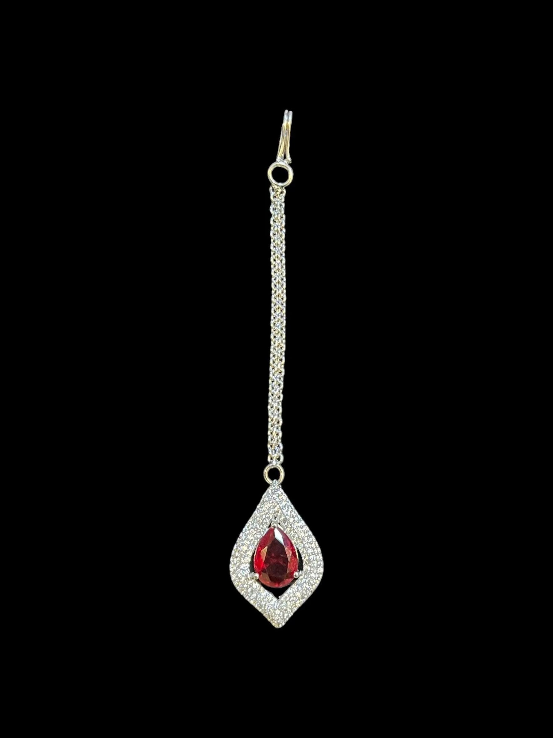 Bella Ruby Red CZ Necklace
