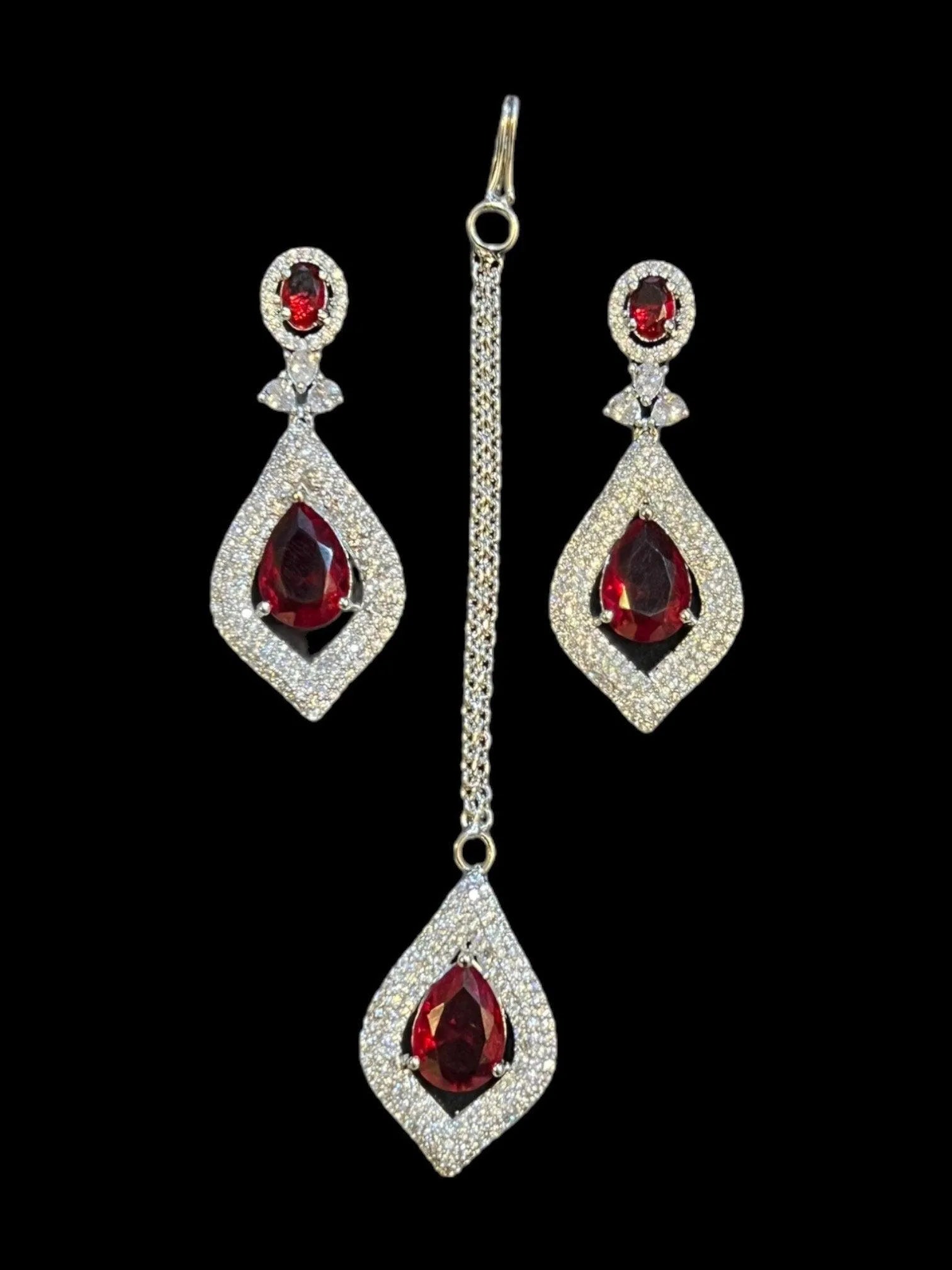 Bella Ruby Red CZ Necklace
