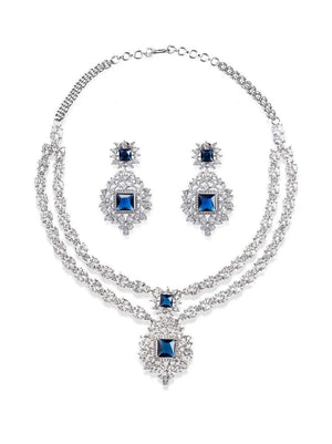 Blue Tara Diamond CZ Necklace
