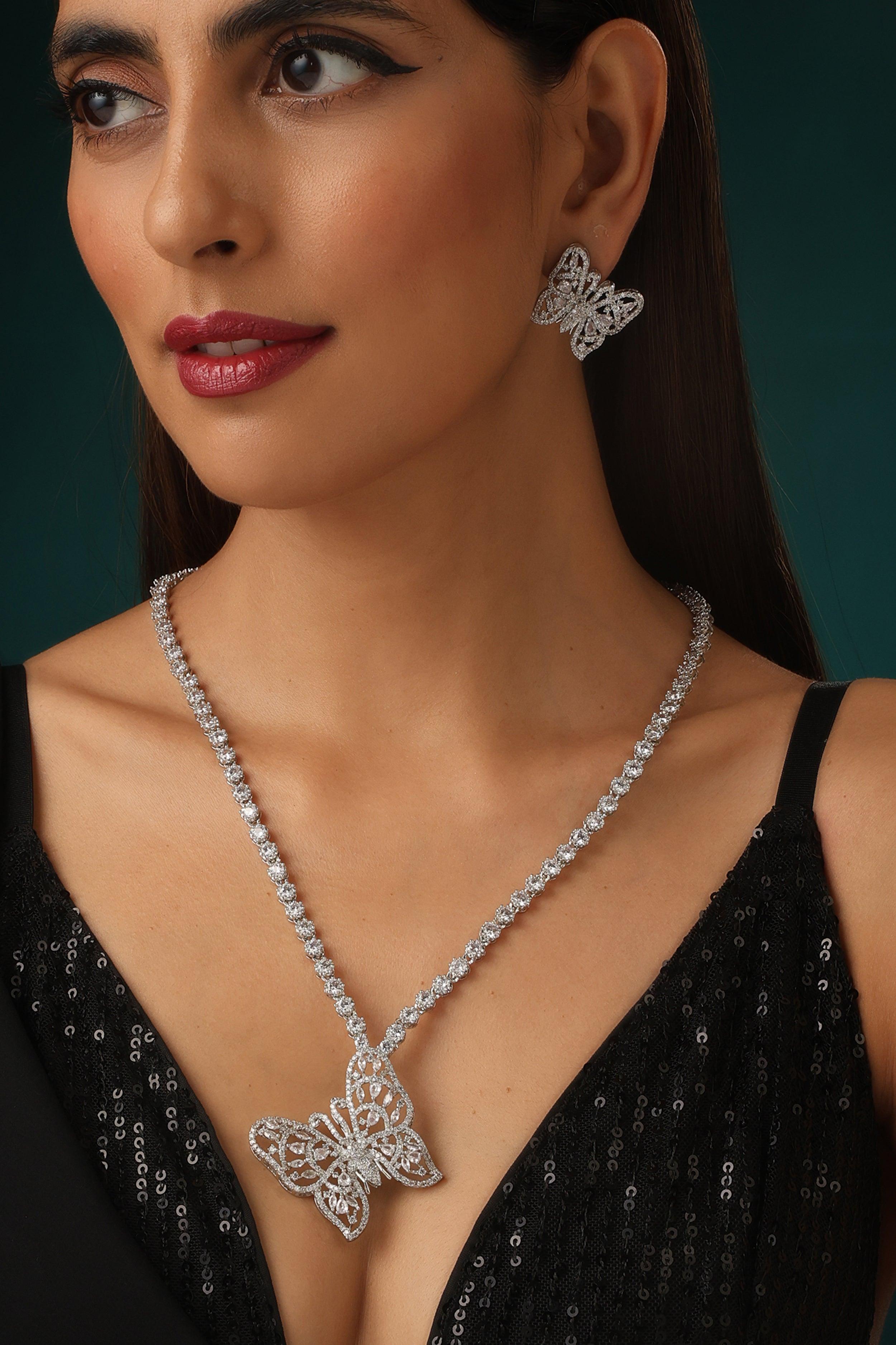 Butterfly Pendant Set