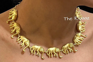 Elephant Gold Necklace