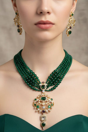 Emerald Royal Sabya Set