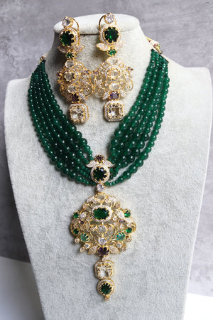 Emerald Royal Sabya Set