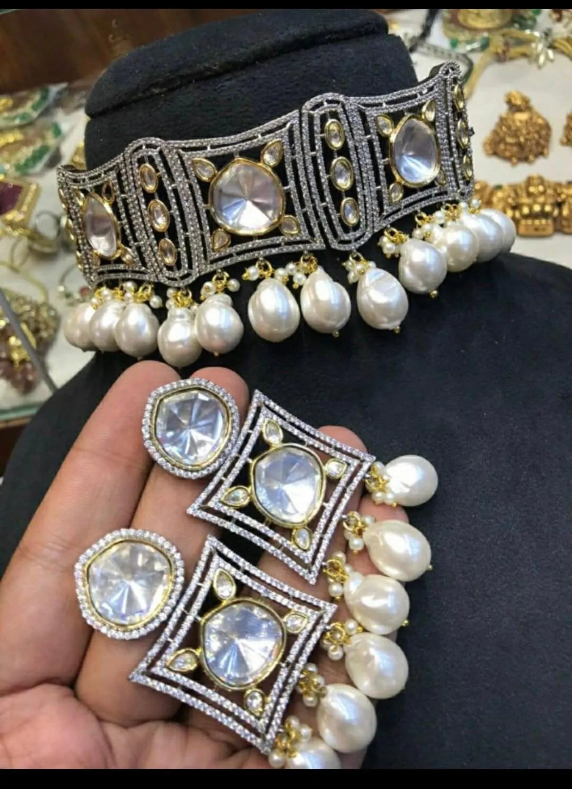 Fine Pearl Kundan Choker