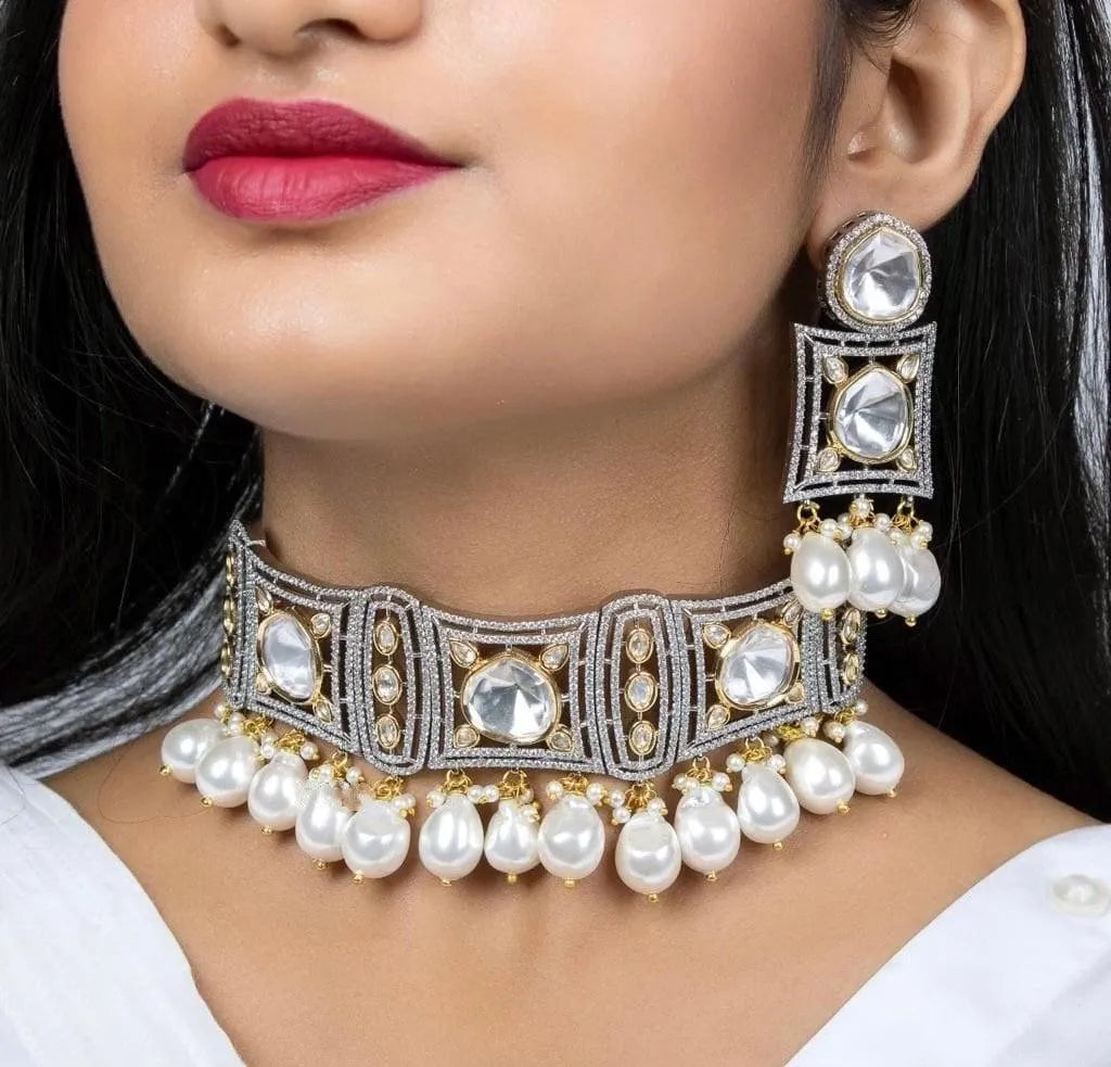 Fine Pearl Kundan Choker
